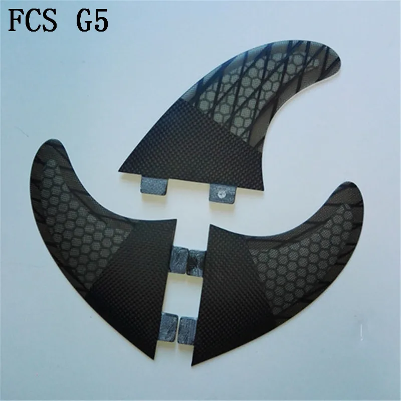 FCS G5 плавники для серфинга вспомогательная доска для серфинга Стекловолоконная сотовая quillas плавники tri набор для серфинга киль для хвоста
