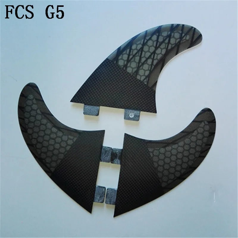 FCS G5 плавники для серфинга доска Стекловолоконные сотовые Трехкомпонентные
