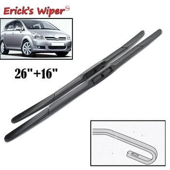 

Erick's Wiper Front Wiper Blades For Toyota Corolla Verso 2 E121 AR10 2001 - 2009 Windshield Windscreen Front Window 26"+16"