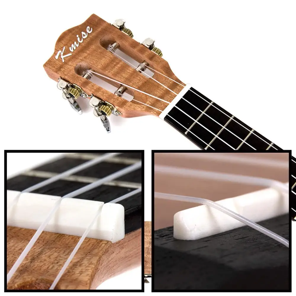 Skup Kmise koncert ukulele 23 cal Ukelele Tiger płomień Okoume zestaw startowy gitara klasyczna głowa z torba koncertowa Tuner pasek ciąg