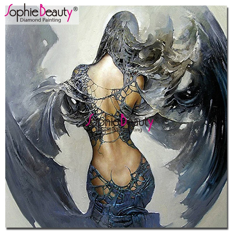 

Sophie Beauty Diy Diamond Painting Cross Stitch Angel Lady Pattern Embroidery Rhinestone Mosaic Kit Home Decro Needlework SBY61