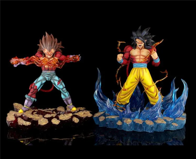 Dragon Ball Z Action Figures Toys Resin Son Goku Vegeta Super Saiyan 4 Dragonball Z Figures DBZ Model Toy