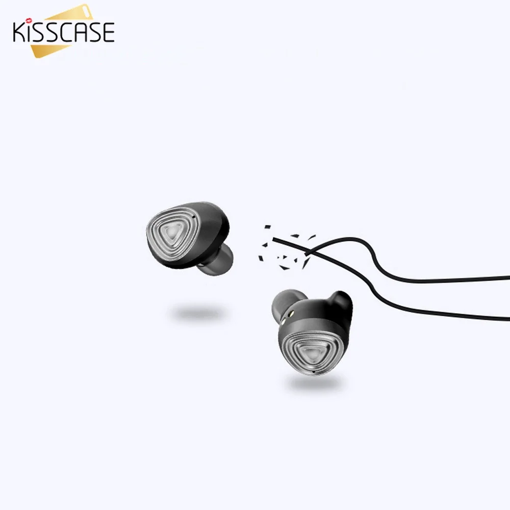 KISSCASE D06 Fashion Sport Smart Light High Quality TWS 5.0 Bluetooth In-Ear 3D stereo wireless earphone with dual microphone