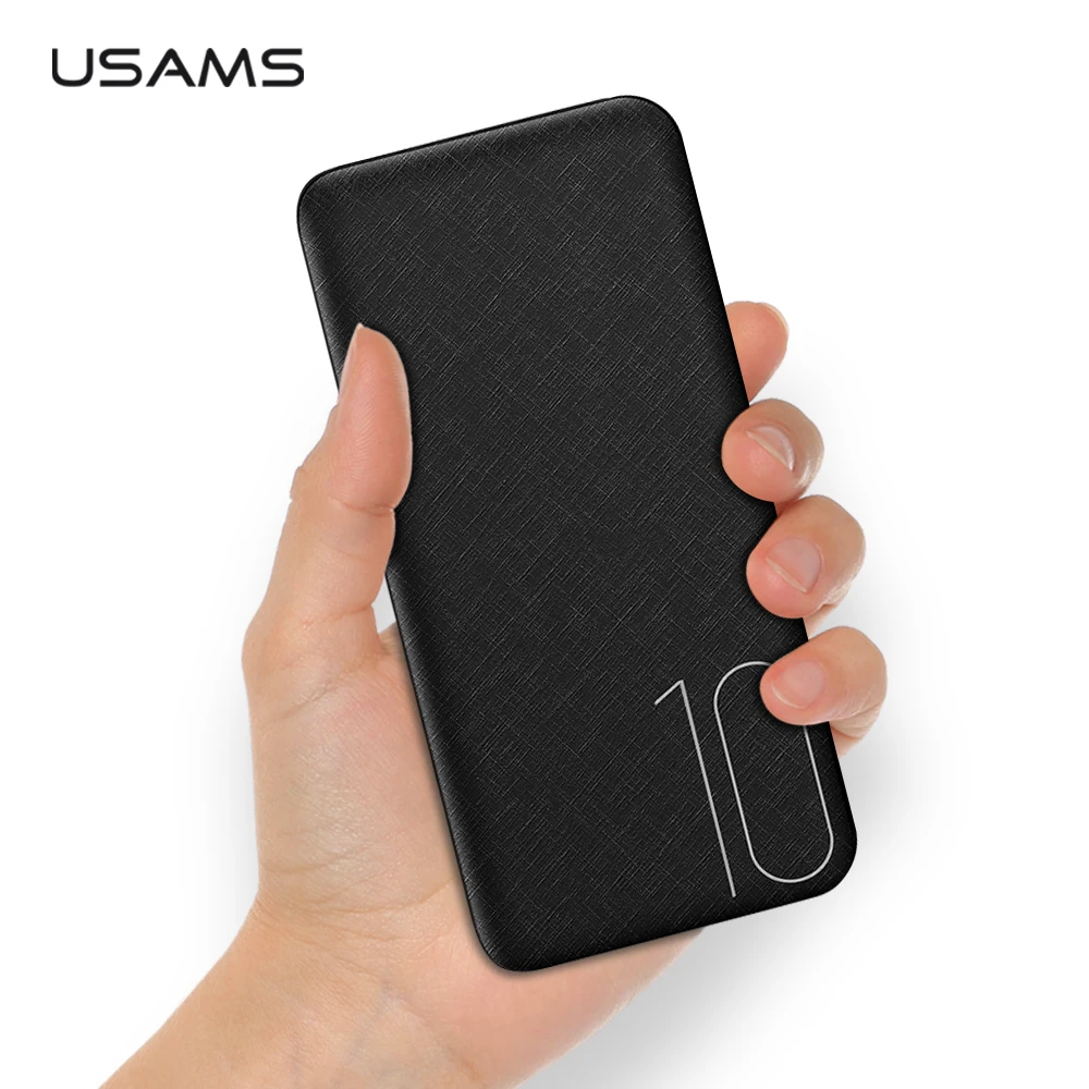 

Slim 10000mAh Power Bank,Rock Portable Ultra-thin Polymer Powerbank battery power-bank 10000mah With LED Light for Mobile Phone