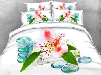 

3d printed comforter bedding set quilt/duvet covers bedspreads twin full queen king size girls home 500TC woven pink lilo flower