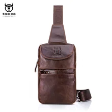 Большая брендовая модная нагрудная сумка из натуральной кожи, мужская сумка через плечо, нагрудная сумка, мужская сумка через плечо, маленькая сумочка из воловьей кожи