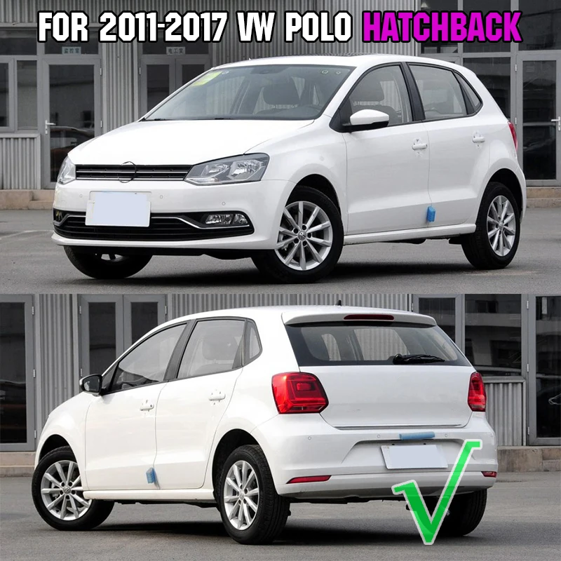 AX задняя дверца-крышка багажника отделка багажника Наклейка для VW POLO хэтчбек 2011- хром литье ворота акцент Стайлинг полосы