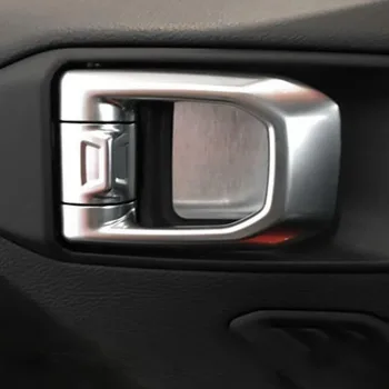 

Inside door handle bowl sticker wrist cover decorative trim frame For JL wrangler Interior Accessories
