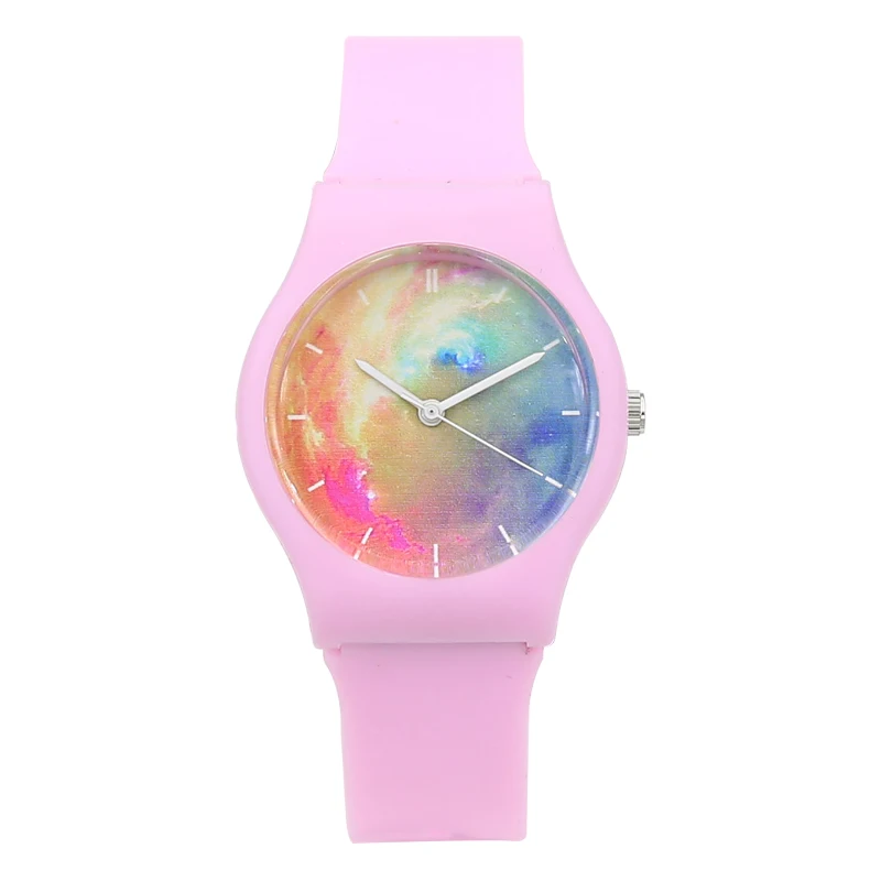 Новая мода харадзюку звезда женские водонепроницаемые спортивные желе часы простые женские прозрачные часы для леди девушки часы
