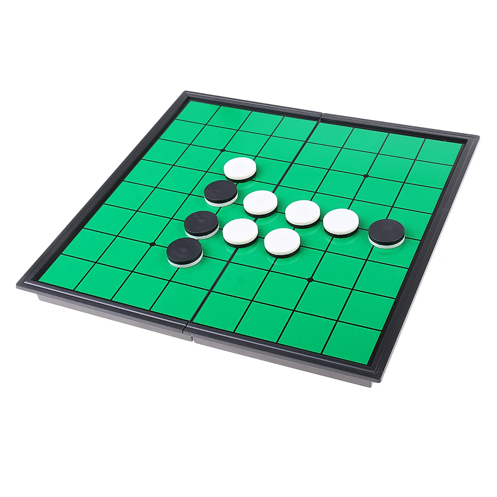 

Magnetic Portable Folding Reversi Othello Board Chess Standard with 64pcs Chess Pieces Set Educational Children Family Game
