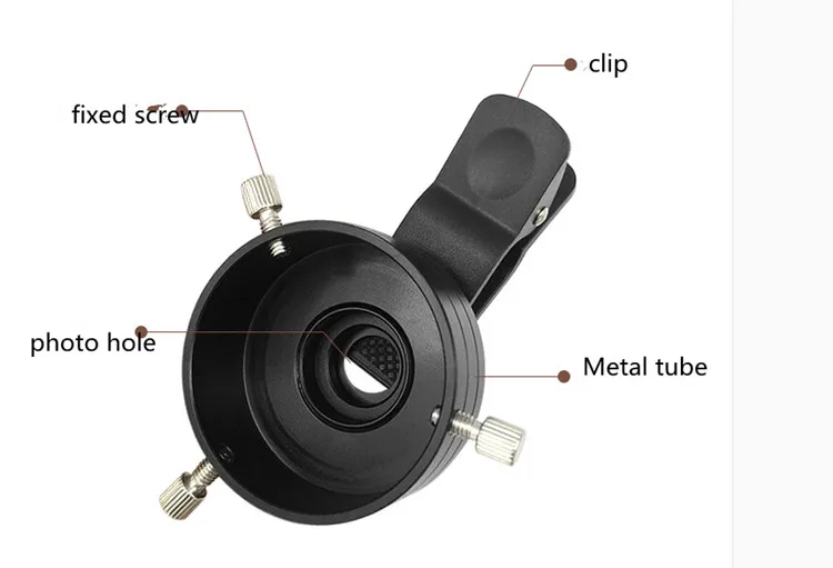 Универсальный телефонный зажим для телескопа фотография 27-43 мм окуляр