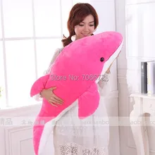 47 дюймов куклы, розовый или голубой Дельфин плюшевые игрушки, обнимая подушку, игрушка в подарок B0602