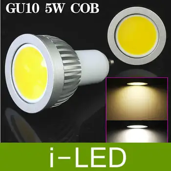 

30p/lot dimmable COB 5W gu10 e27 mr16 e14 Led Spot Light Bulb 500 LM Cool / Warm White Led Downlight Lamp 110-240V