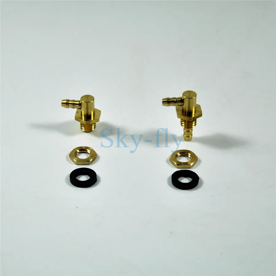 

1 Pair Of Flight Model Transparent Fuel Tank Parts Oil Nozzle