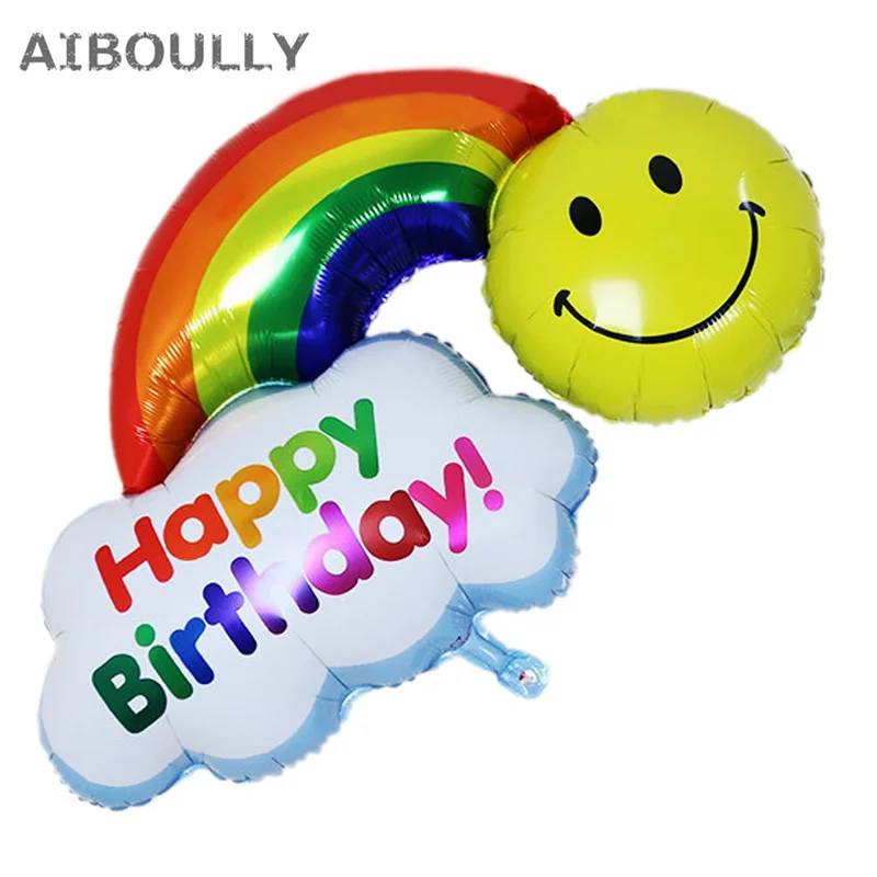 Double Face Happy Birthday Have A Nice Day Inflatable Balloons Large