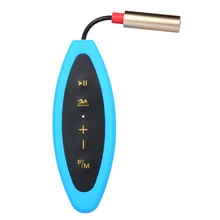 Мини IPX8 Водонепроницаемый 4 Гб MP3-плеер для занятий спортом музыкальный плеер с наушниками fm-радио клип дизайн для плавания для бега для дайвинга