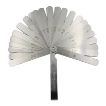 SHINWA щупа измерительный зазор линейка из нержавеющей стали толщиномер Высокая точность 0,02-1,0 мм