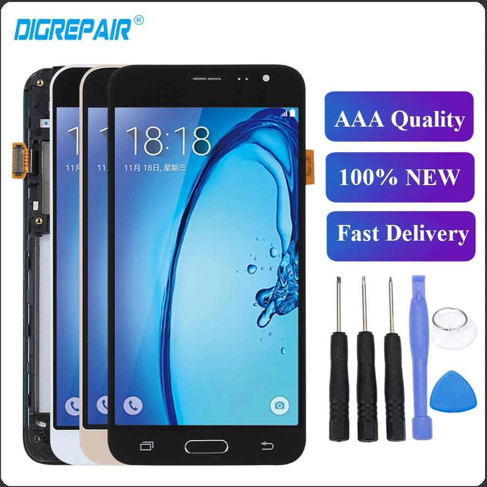 

Display J3 2016 for Samsung Galaxy J3 2016 J320 LCD Display Touch Screen Digitizer Frame J320f LCD For Samsung J3 2016 Screen