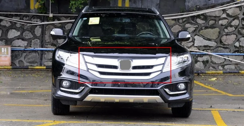 

Front Upper Bumper Chrome Grid Grille Grill For Honda Crosstour 2013-2015 1PC
