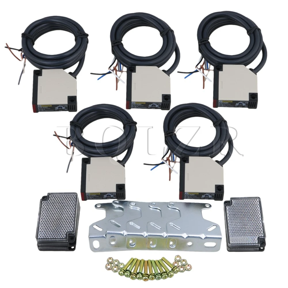 5PCS Anti-interference Specular Type E3JK-R4M1 Photoelectric Sensor Switch