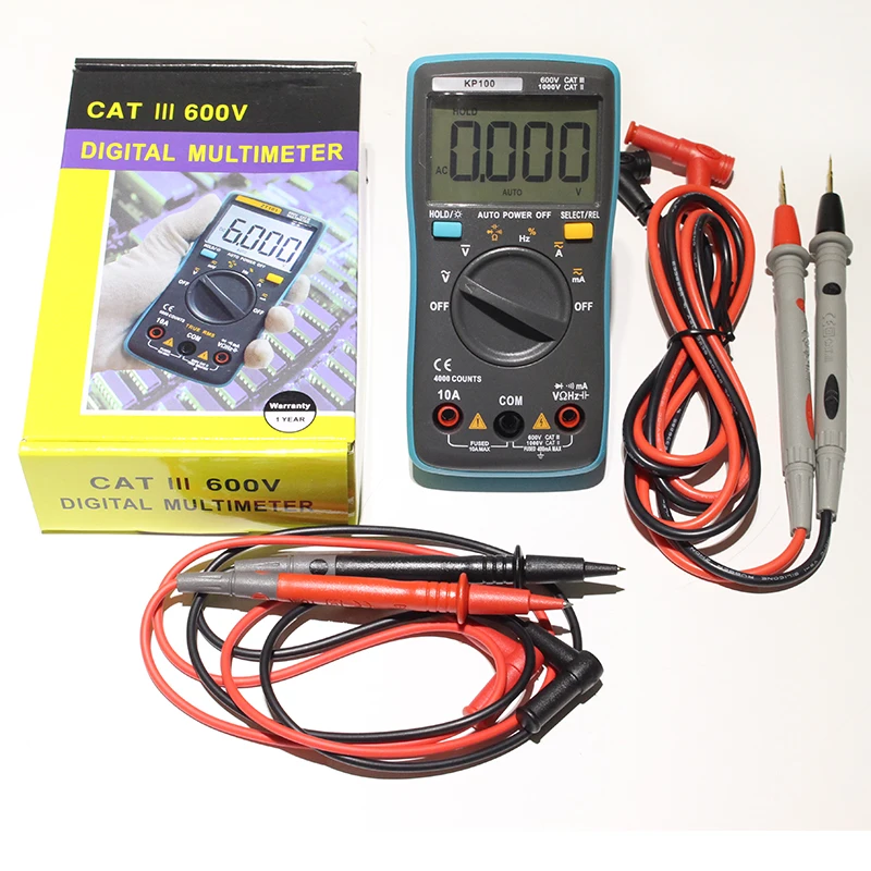 hight quality 100 Portable Autoranging Digital Multimeter 4000 Counts Backlight ACDC Ammeter Voltmeter Ohm Portable Meter (3)