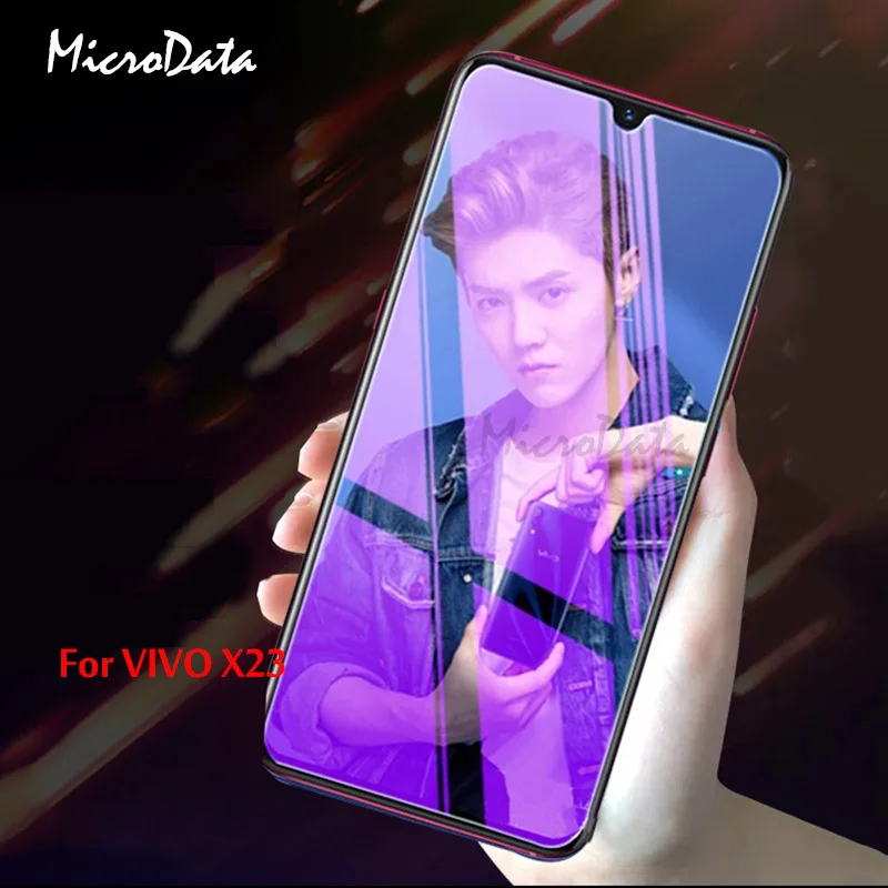 Микроданные для VIVO X23 X21 X20 Y79 Y75 Y83 анти синий луч закаленное стекло Полный экран