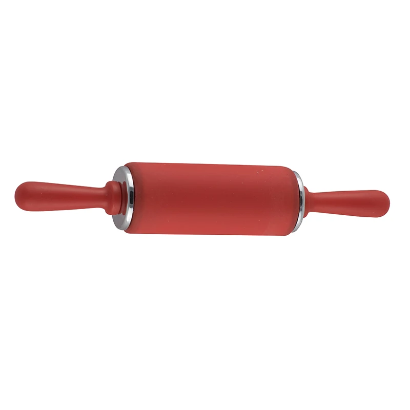 CoCud Silicone Rolling Pins, 17" Length, Silicone & Oak Non-Stick