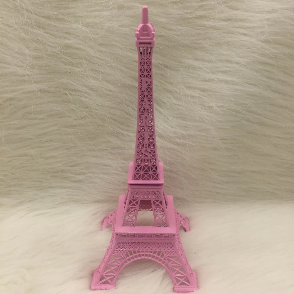 30cm Shabby Chic Pink Painted Paris Torre Eiffel Tower Statue Replica ...