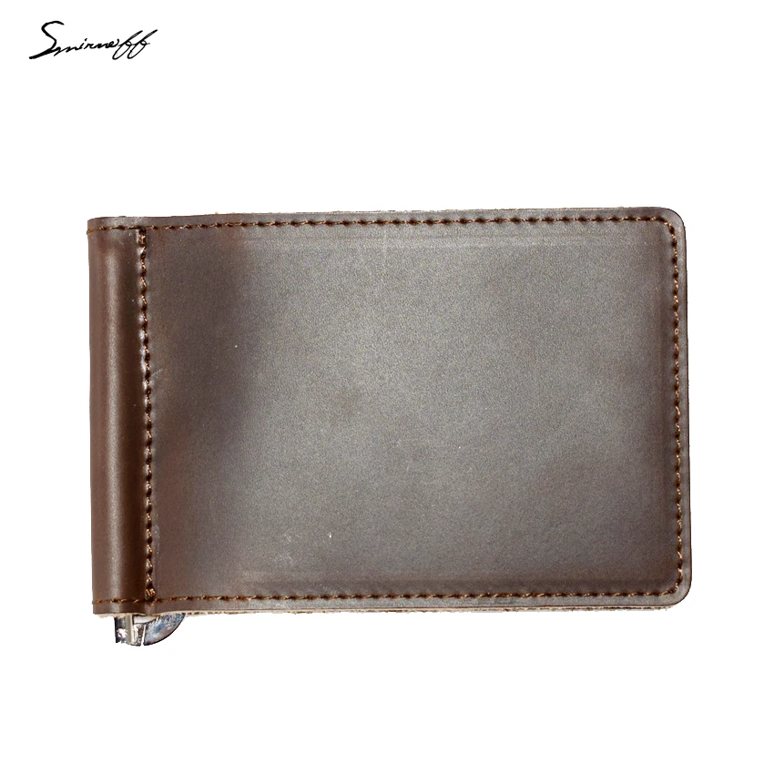 SMIRNOFF Men Purse font b Money b font font b Clip b font with Metal Clamp