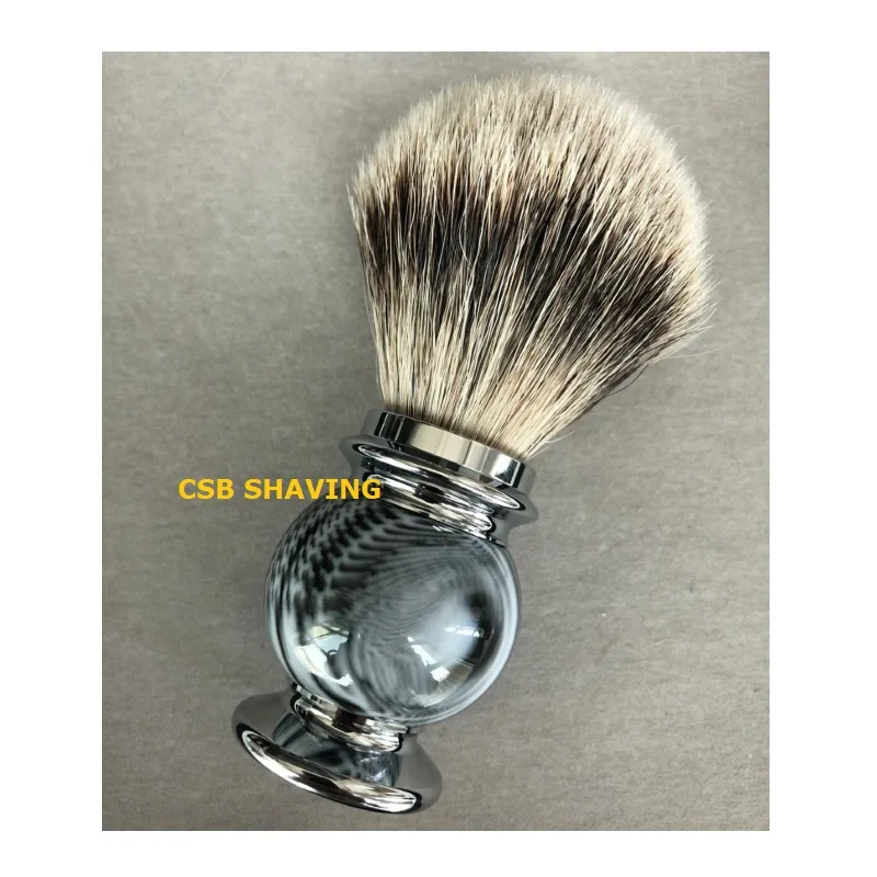 CSB высокое качество Silvertip барсук Узел 20 мм щетка для бритья Усы Борода бритье влажный инструмент полимерная ручка барбершоп салон