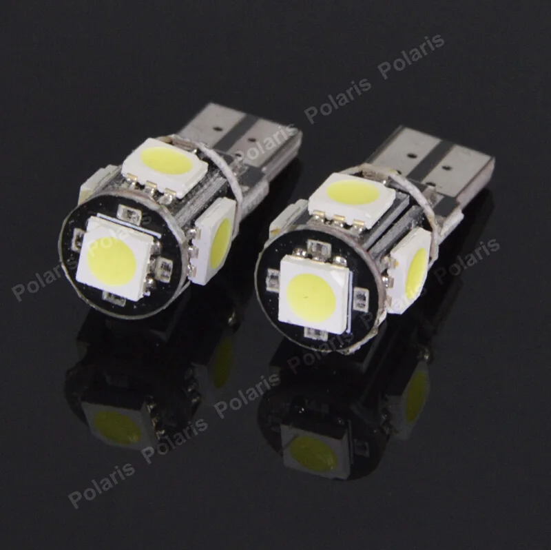 

2Pcs T10 W5W LEDs 194 501 5 5050 SMD Canbus Error Free Car Interior lights Clearance Lamp Wedge Light Auto Led Bulbs DC 12V