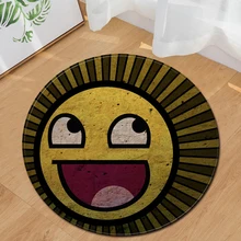 EHOMEBUY, ковер, круглый ковер, смешная смайлика, круглый коврик для дома, спальни, гостиной, украшение пола, коврик для ног, ковры