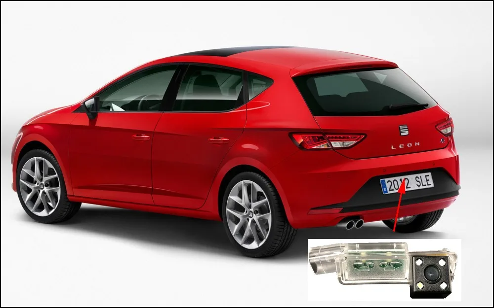 AUTONET камера заднего вида для SEAT LEON MK2 MK3 SEAT LEON 2D4D/CCD/ночное видение/камера заднего вида/камера резервного копирования/камера номерного знака