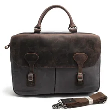 82055 Karat Europäischen retro männlichen Echtem Leder Umhängetasche neutral Computer tasche Mann und Frauen Handtasche