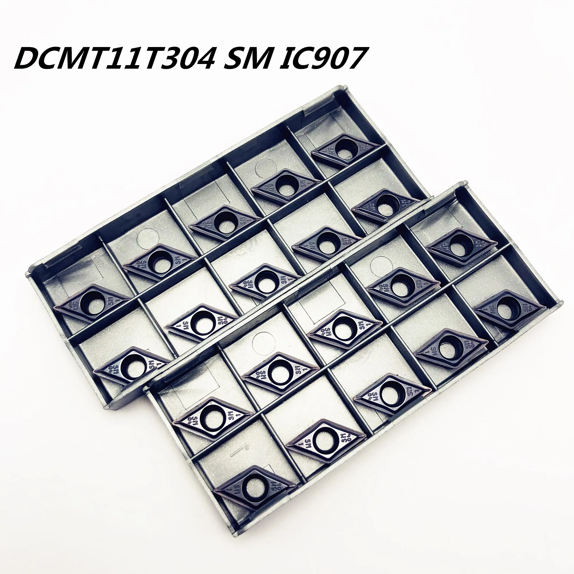 

20PCS Carbide insert DCMT11T304 SM IC907 high precision turning tool lathe tools DCMT11T304 lathe tool Tokarnyy turning blade