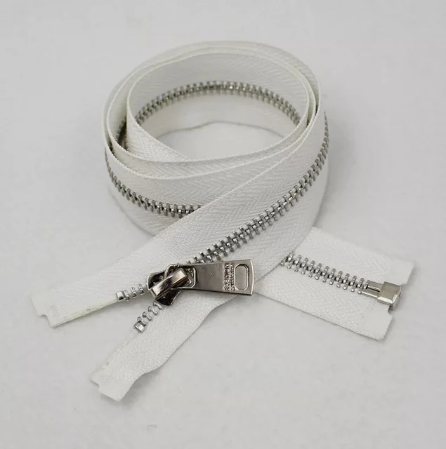 2Pcs 70cm 50cm 69cm 5 Silver Gold Metal Zipper For Sewing Zip Jeans Jacket Coat Zippers Garment