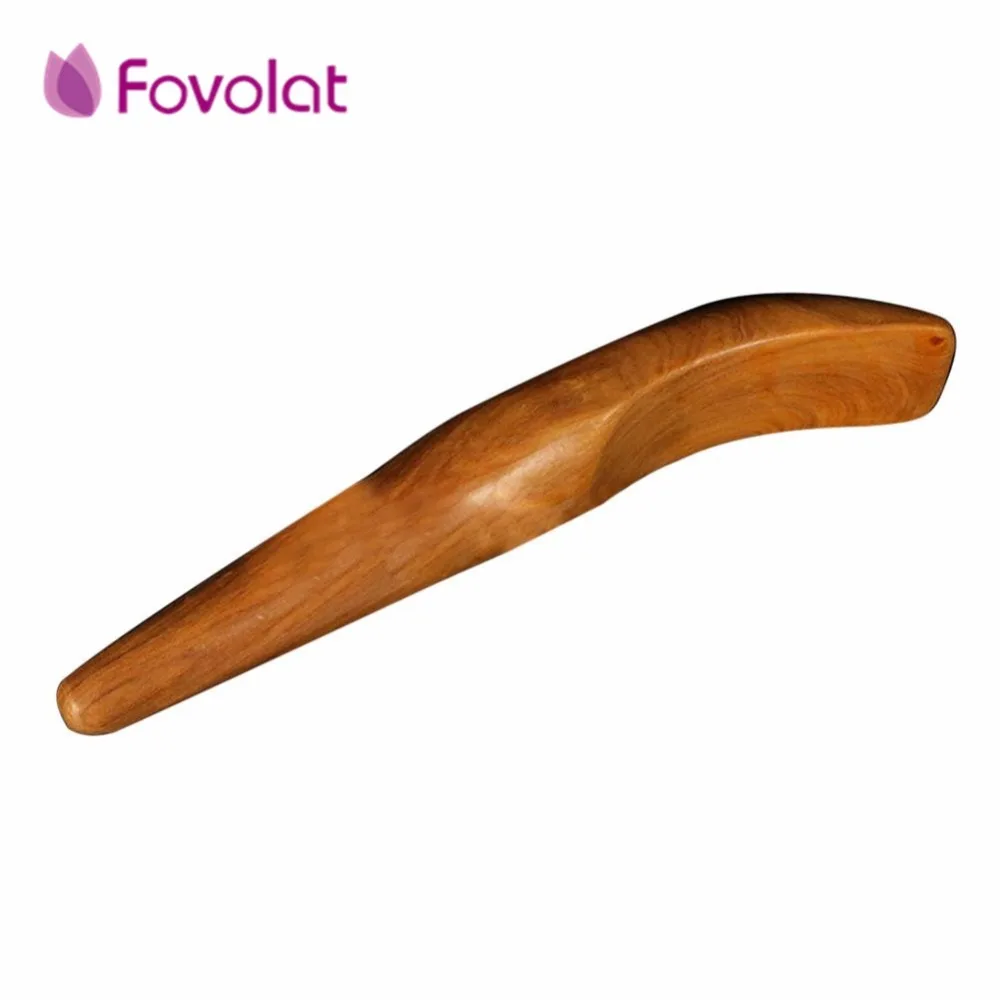 

Fragrant Wooden Half Stick Massager Finger Scraping Acupuncture Point Acupoint Massager Health Care Stick