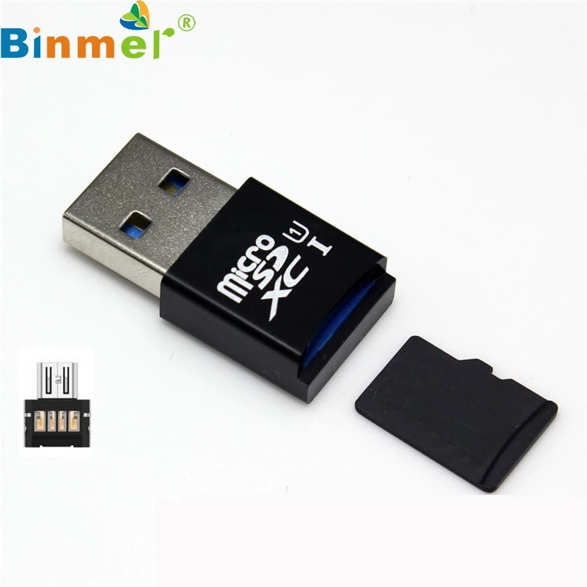 Binmer Mecall MINI 5 Гбит/с супер скорость USB 3,0+ OTG Micro SD/SDXC TF кардридер адаптер