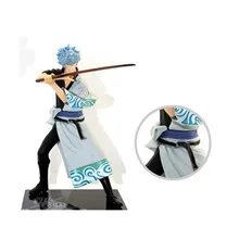 Lensple 17cm GINTAMA Sakata Gintoki Silver Soul DX Vol.1 Action Figure PVC Toy Collectible Model crazy toys suicide squad the joker 1 12 th scale pvc action figure collectible model toy 17cm