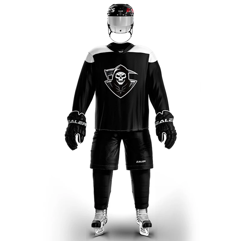 

JETS free shipping Vintage Ice Hockey Training Jerseys Set Print pirate Logo Spot Cheap high quality H6100-17