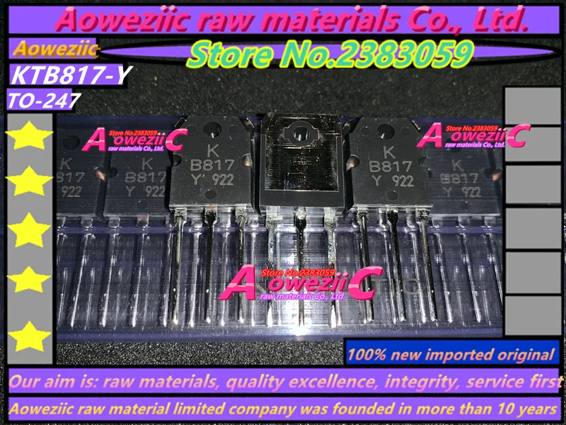 Aoweziic+ новые импортные оригинальные KTD1047-Y KTB817-Y KTD1047 KTB817 2SB817 2SD1047 TO-247 усилитель мощности транзистор