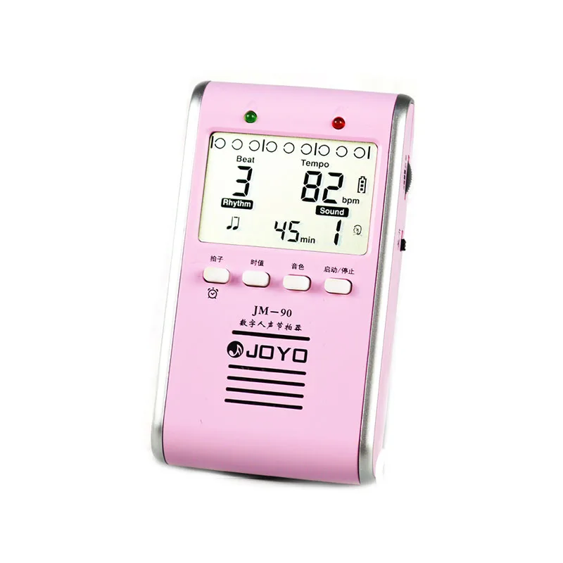 Светодиодный индикатор цифровой метроном с голосовым питанием от литий-ионной батареи JOYO JM-90 Professional музыкальные аксессуары