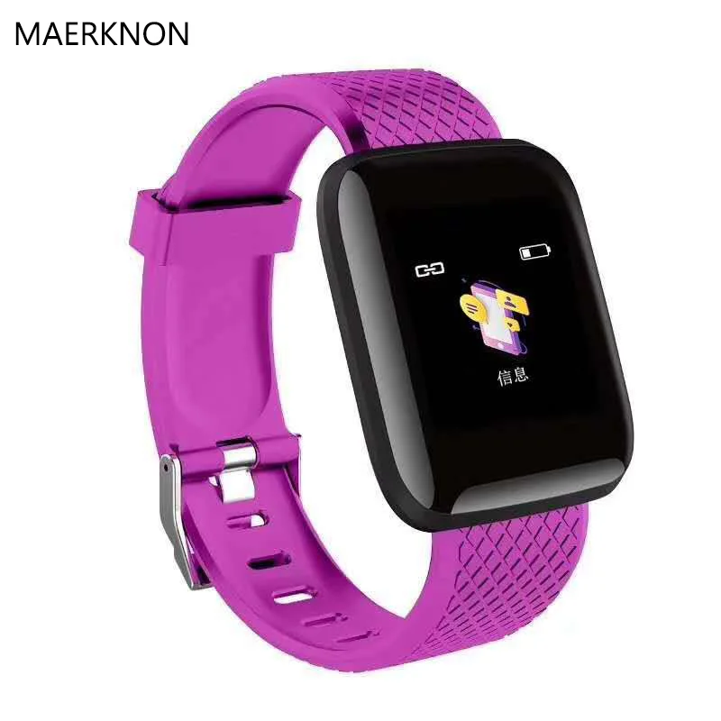 

MAERKNON 116PULS Smart Watch IP67 Waterproof Exercise Heart Rate Monitor for Elderly Men and Women Handbands