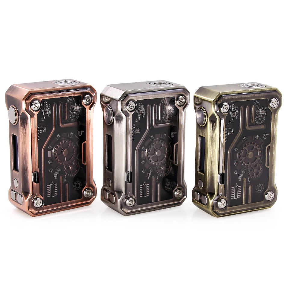 

2017 New Original Tesla Punk 220W Box Mod Teslacigs 220 w e-cigarettes mod steampunk style vape for 25mm atomizer vs tesla nano