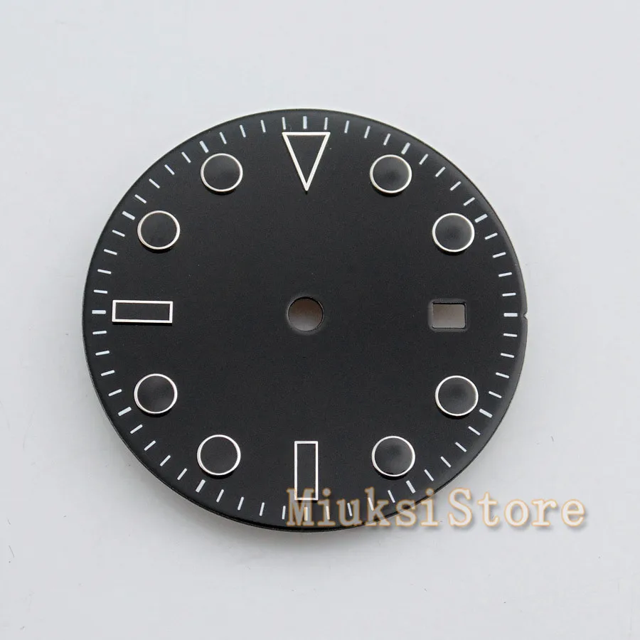 

28.5 31.5mm Black Watch Dial For DG2813/3804 MIYOTA 82 Series Movement Case
