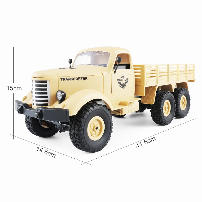 Новинка 2,4 GHz 4wd 6wd игрушка RC Truck 4/6 колеса с дистанционным управлением военный грузовик транспортер модель с светодиодный светильник автомобиль игрушки для мальчика