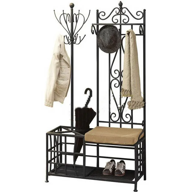 Factory Direct American Country Furniture Wrought Iron Coat Rack Factory Direct American Country Furniture Wrought Iron Coat Rack Hangers Umbrella Stand Multifunction Shelving Whole
