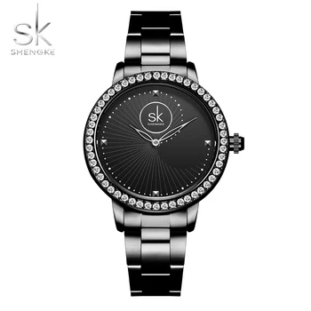 

Shengke Diamond Women Watches Women Fashion Waterproof Watch RoseGold Ladies Watch Luxury Quartz Wrist Watch Reloj Mujer