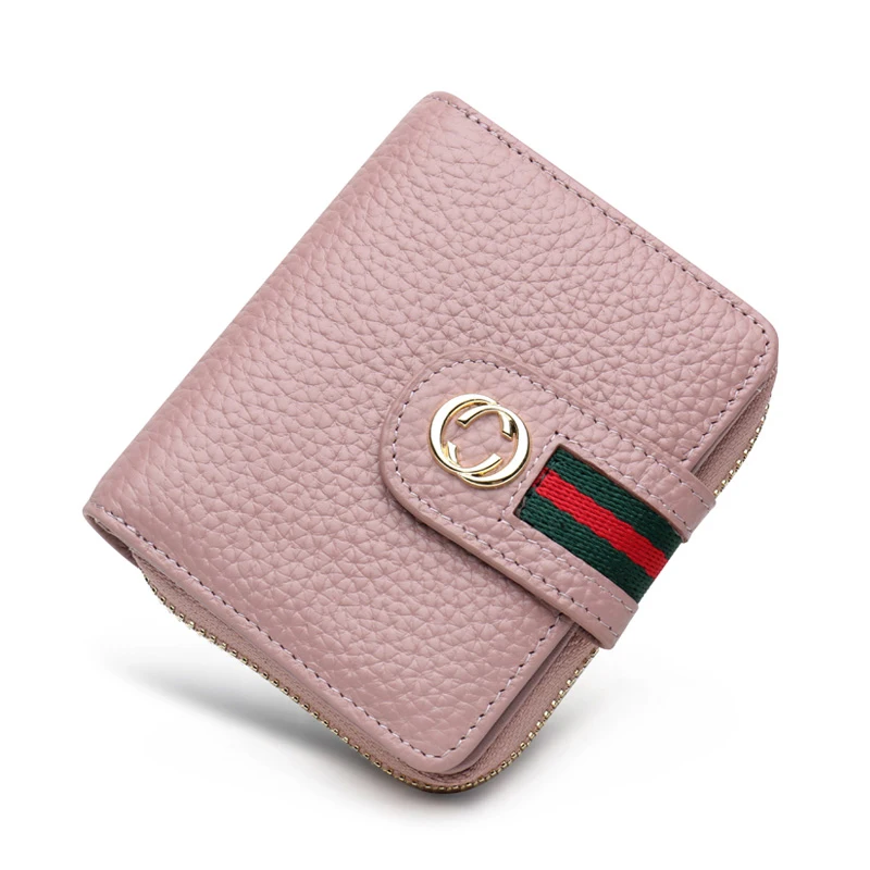 

Small Short Lovely Lady Purse Multifunctional Korean Style Wallet For Credit Cards and Cash