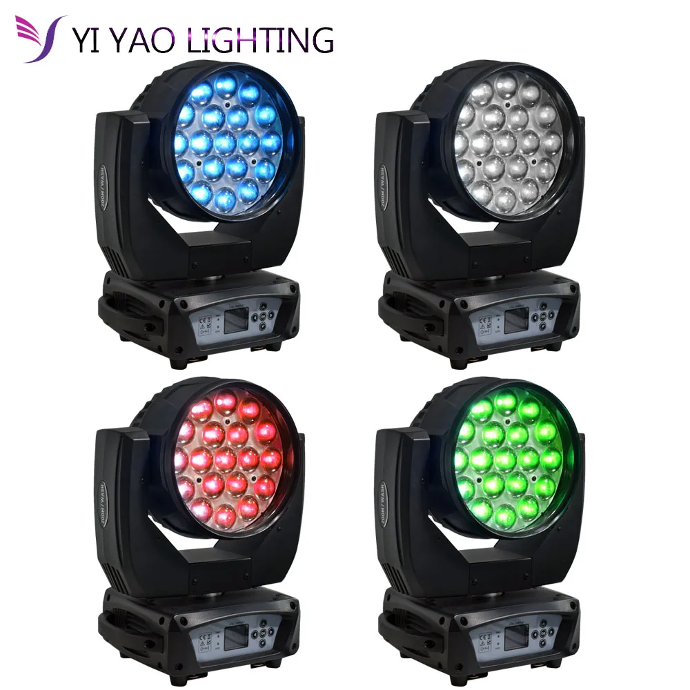 

19x15W RGBW 4in1 LED Zoom Moving Head Wash Light For DJ Stage Light LED Stage Machine